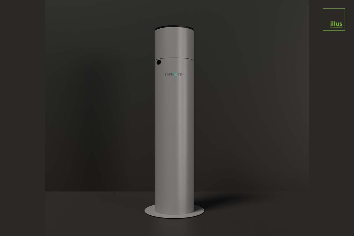 Quiet smart diffuser for aromatherapy