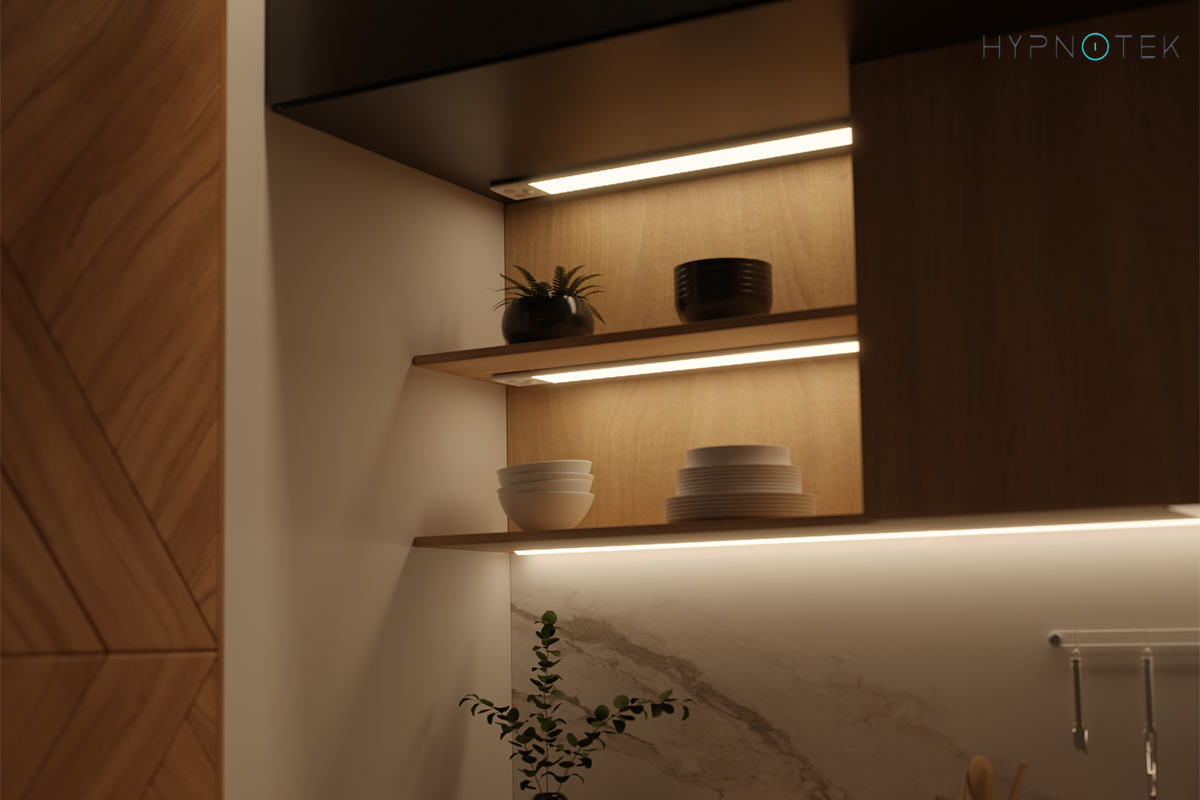 Smart display cabinet lighting