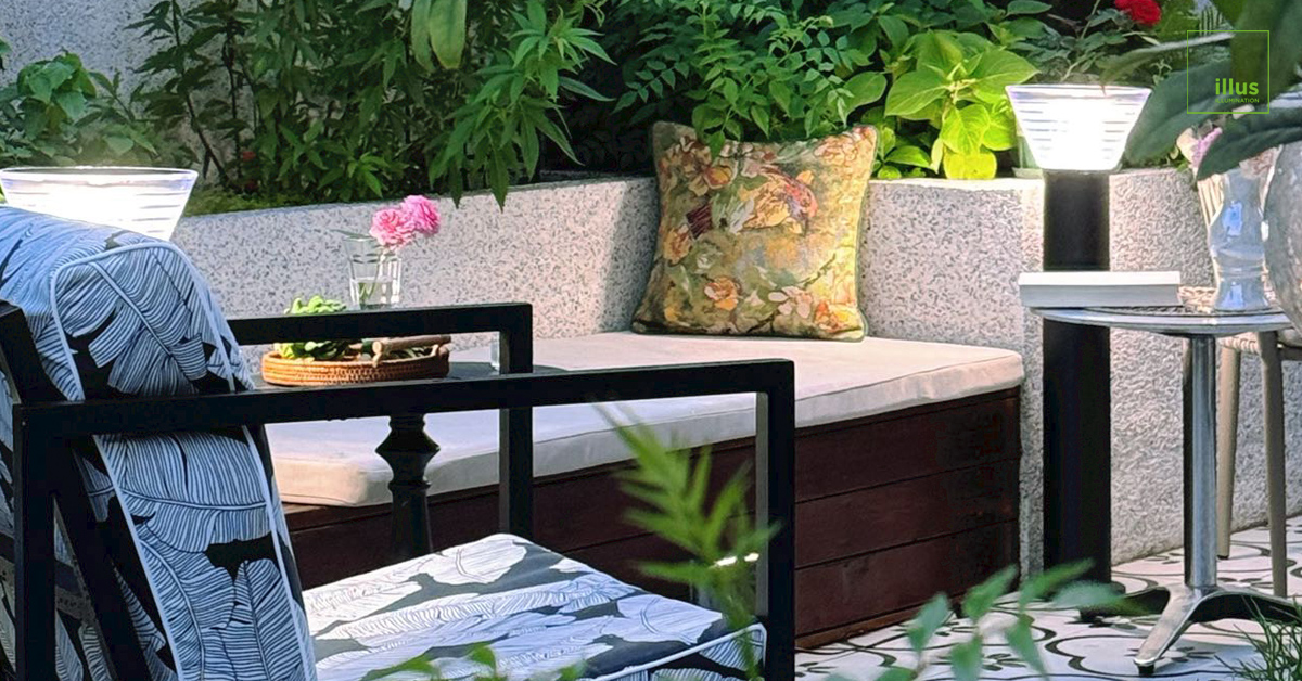 LED Solar Bollard Light For Gardens