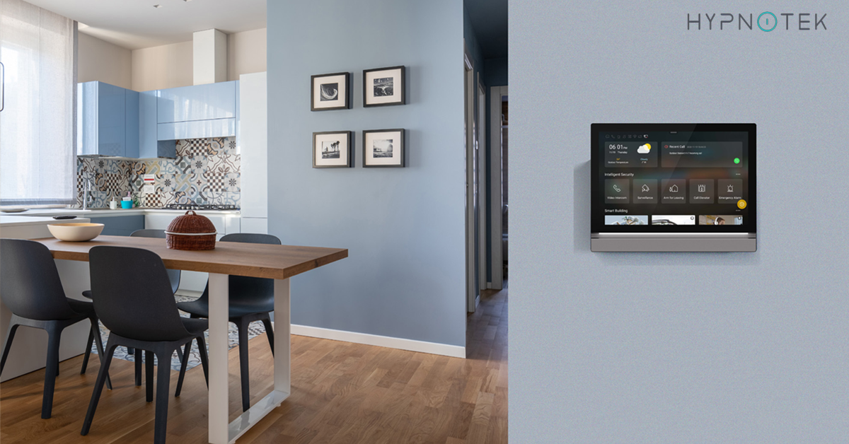 Hypnotek advanced smart control devices integrated in modern luxury villa
